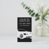 Fenster, das Visitenkarten abtönt Visitenkarte (Stehend Vorderseite)