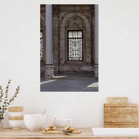 Fenster der Welt: Kairoer Moschee Poster (Küche)