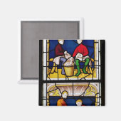 Fenster des Stoffhändlers Magnet (Vorderseite/Rückseite)