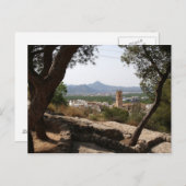 Fenster durch die Bäume. Postkarte (Vorne/Hinten)