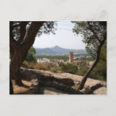 Fenster durch die Bäume. Postkarte (Vorderseite)