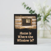 Fenster durch und durch Kabinen Postkarte (Stehend Vorderseite)