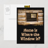 Fenster durch und durch Kabinen Postkarte (Vorne/Hinten)