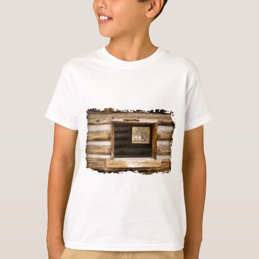 Fenster durch und durch Kabinen T-Shirt (Vorderseite)