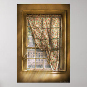 Fenster - ein wenig Licht Gelassen Poster
