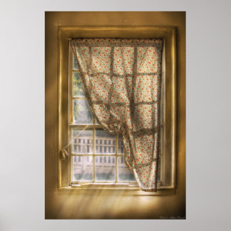 Fenster - ein wenig Licht Gelassen Poster