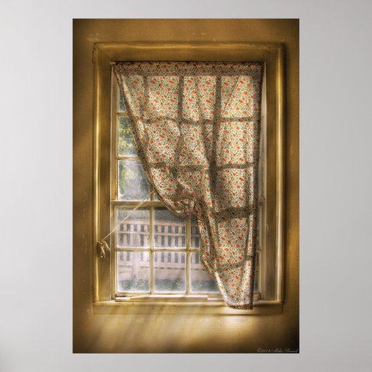 Fenster - ein wenig Licht Gelassen Poster (Vorne)