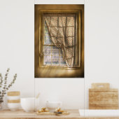 Fenster - ein wenig Licht Gelassen Poster (Küche)