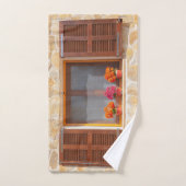 Fenster eines spanischen Finca Badhandtuch Set (Handtuch)