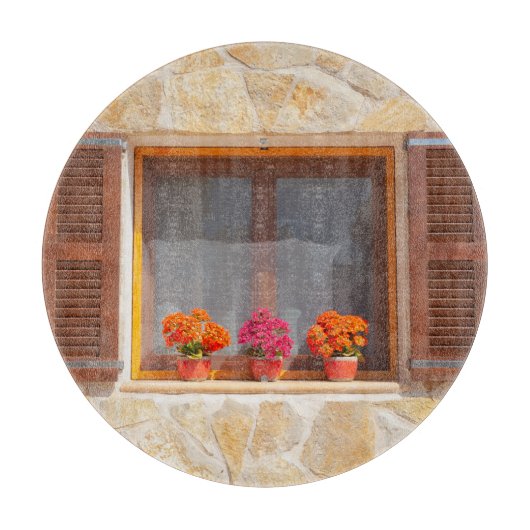 Fenster eines spanischen Finca Schneidebrett (Vorderseite)