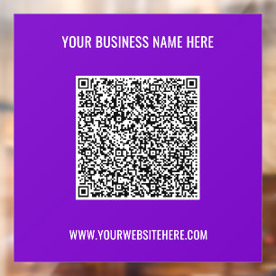 Fenster "Farbe der QR-Code-Website" Fensteraufkleber