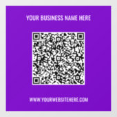 Fenster "Farbe der QR-Code-Website" Fensteraufkleber (Blatt)