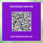 Fenster "Farbe der QR-Code-Website" Fensteraufkleber (Blatt 3)