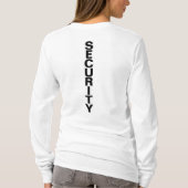 Fenster für Schwarz-Weiß-Sicherheitsvorlagen T-Shirt (Rückseite)