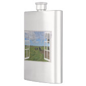 Fenster "Galloway Cows", Flasche "Hip" Flachmann (Links)