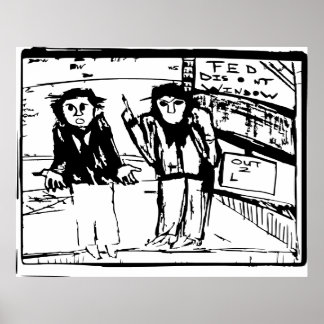 FENSTER "gefüttert RABATT" Poster