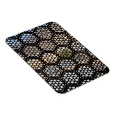 Fenster Geometrisches Gitter, Indien Magnet (Rechte Seite)