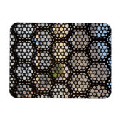 Fenster Geometrisches Gitter, Indien Magnet (Horizontal)