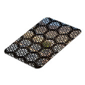 Fenster Geometrisches Gitter, Indien Magnet (Linke Seite)