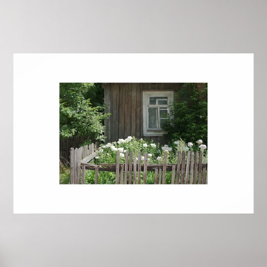 Fenster - Gerahmter Druck Poster (Vorne)