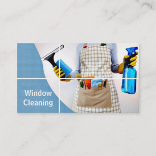 Fenster-, Glas-, Gebäudereinigung Visitenkarte