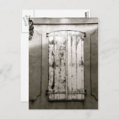 Fenster, Gravelines, FRANKREICH Postkarte (Vorne/Hinten)