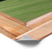 Fenster "Green Grass, Trees and Blue Sky Imitats" Poster (Ecke)