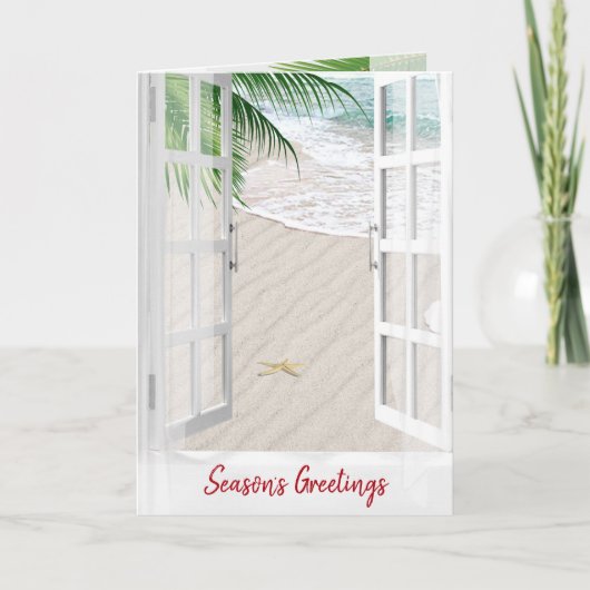 Fenster "Greetings Beach" der Saison Karte (Vorderseite)