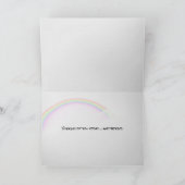 Fenster hoffen Regenbogenschild für Kinder Karte (Innenseite)