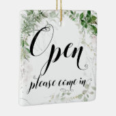 Fenster Hübsche Grünflächen im geschlossenen Einze Keramikornament (Rechts)