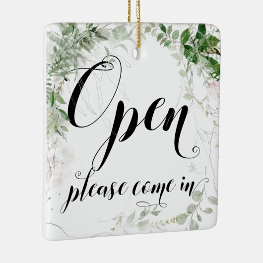 Fenster Hübsche Grünflächen im geschlossenen Einze Keramikornament (Rechts)