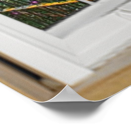 Fenster-Illusion-Poster - Bridge-Ansicht Poster (Ecke)