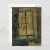 Fenster im Restaurant Bataille von Vincent van Gog Postkarte (Vorne/Hinten)