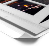 Fenster "Imitate der nächtlichen Stadt" Poster (Ecke)