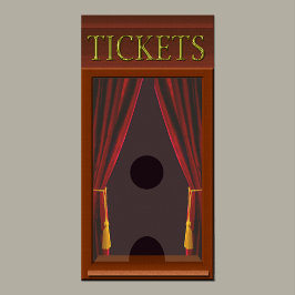 Fenster "Imitate Kino Ticket" Poster