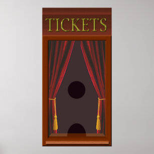 Fenster "Imitate Kino Ticket" Poster