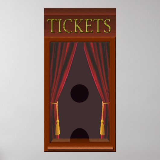 Fenster "Imitate Kino Ticket" Poster (Vorne)