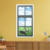 Fenster "Imitate" Leinwanddruck (Insitu (Wohnzimmer))
