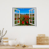 Fenster "Imitate öffnen" Poster (Küche)