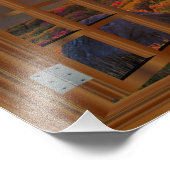 Fenster "Imitate zum Sonnenuntergang im koreanisch Fotodruck (Ecke)