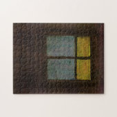 Fenster in Akryllisch auf Leinwand Tuch Puzzle (Horizontal)