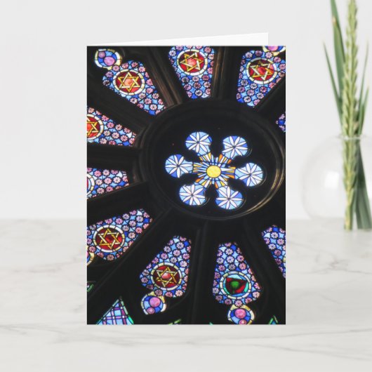 Fenster in Barcelona Feiertagskarte (Vorderseite)