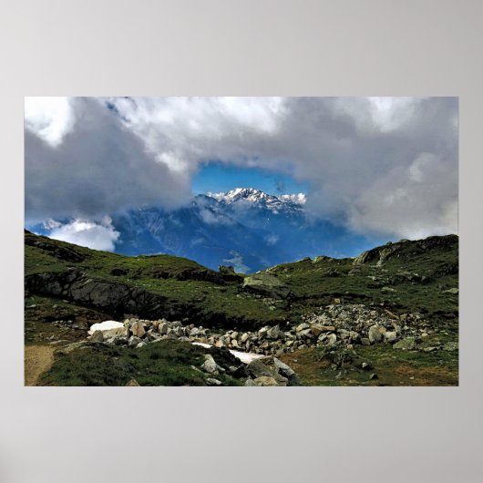 Fenster in den Wolken Poster (Vorne)