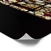 Fenster in der Kathedrale von Worcester, 15. Jahrh Poster (Ecke)