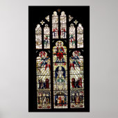 Fenster in der Kathedrale von Worcester, 15. Jahrh Poster (Vorne)