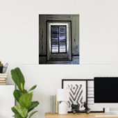 Fenster in Drayton Hall, Charleston Poster (Heimbüro)