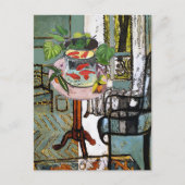 Fenster in grün mit Goldfisch, Postkarte (Vorderseite)