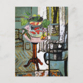 Fenster in grün mit Goldfisch, Postkarte (Vorderseite)