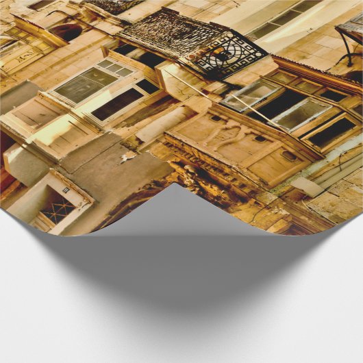 Fenster in Maltamalta, antike Fenster, Architekt Geschenkpapier (Ecke)