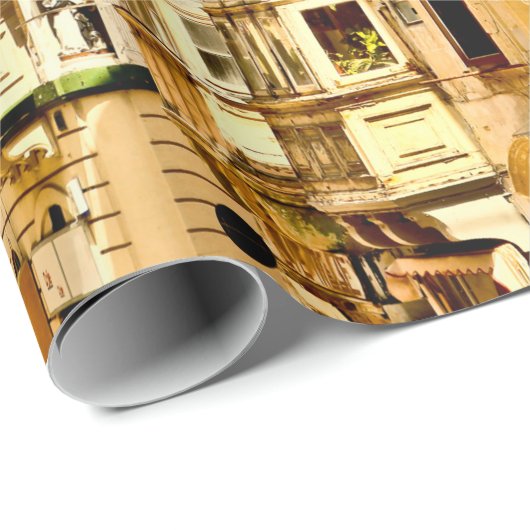 Fenster in Maltamalta, antike Fenster, Architekt Geschenkpapier (Rolleneckpunkt)